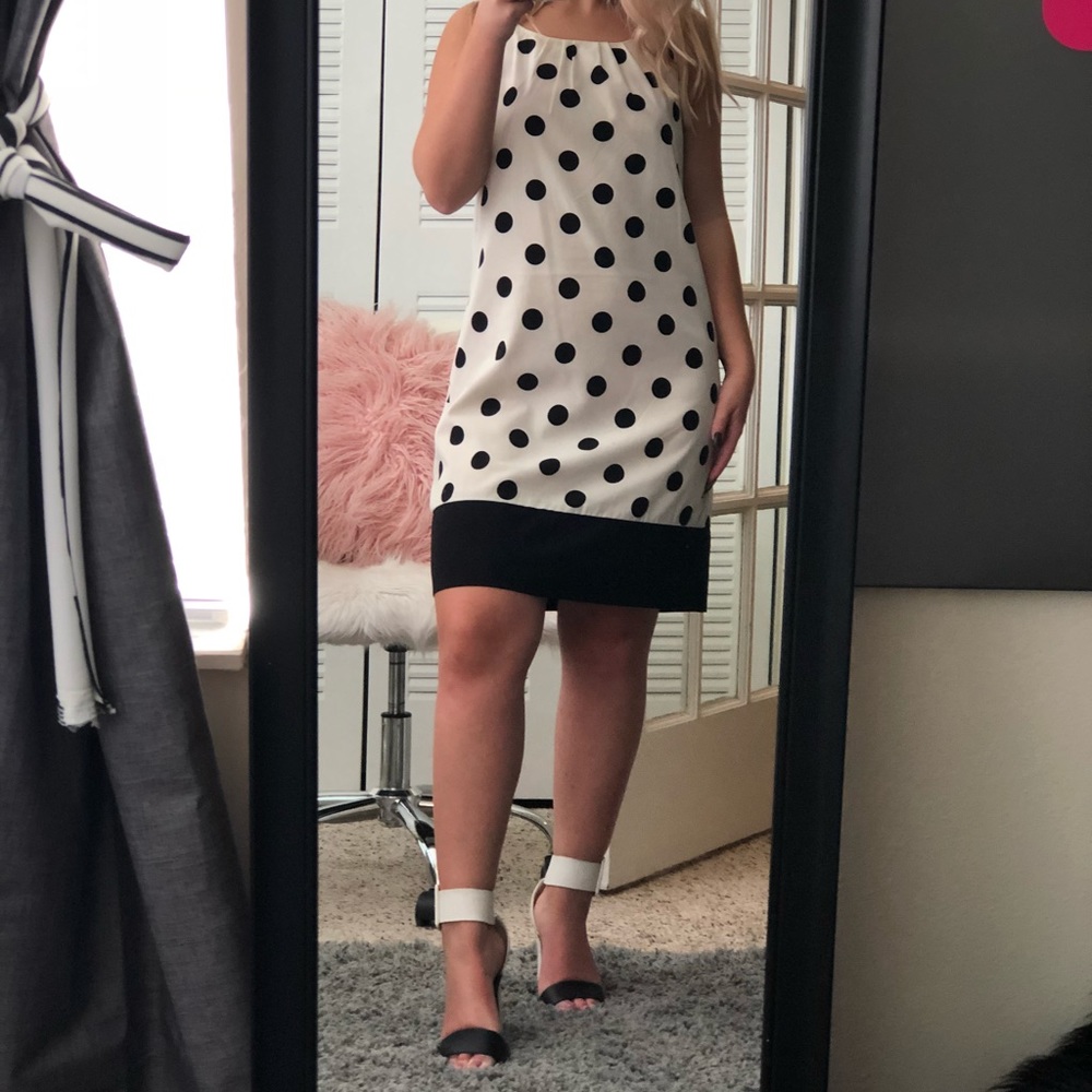 Short polka dot dress
